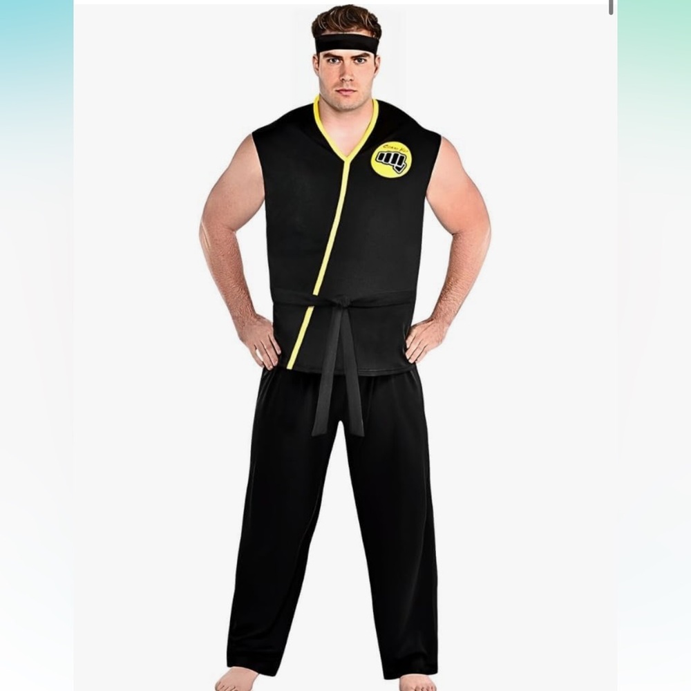 Cobra Kai costume NEW Halloween Adult plus size 2XL 48-52 Netflix